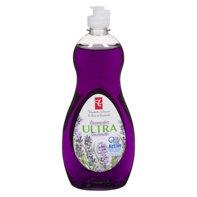 President's Choice Lavender Ultra Grease-Fighting Dishwashing Liquid 739 ml, $0.30/100ml