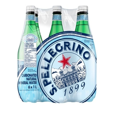 SanPellegrino Eau gazeuse paquet de 6 paquet de 6 6x1.0 l, 0,23 $/100ml