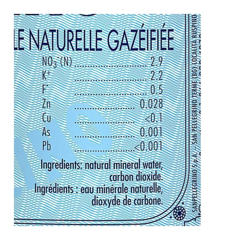 Sparkling Carbonated Mineral Water