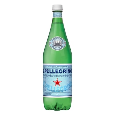 SanPellegrino Eau minérale pétillante gazéifiée 1 l, 0,22 $/100ml