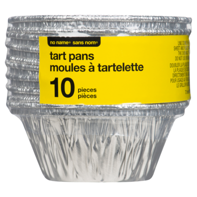 No Name Tart Pans 10 Pieces 7.1 cm x 7.1 cm x 3.0 cm 1 ea, $0.45/1ea