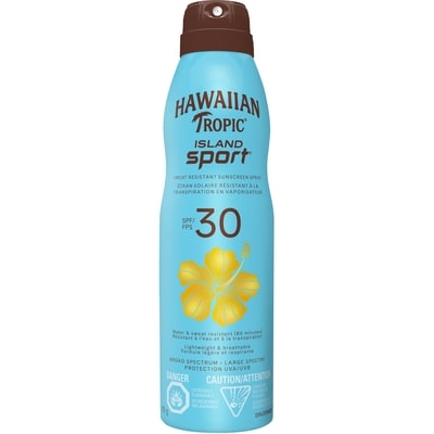 Hawaiian Tropic Écran solaire Island SportMD à FPS 30 en vaporisateur en formule résistante à la transpiration 170 g, 8,82 $/100g