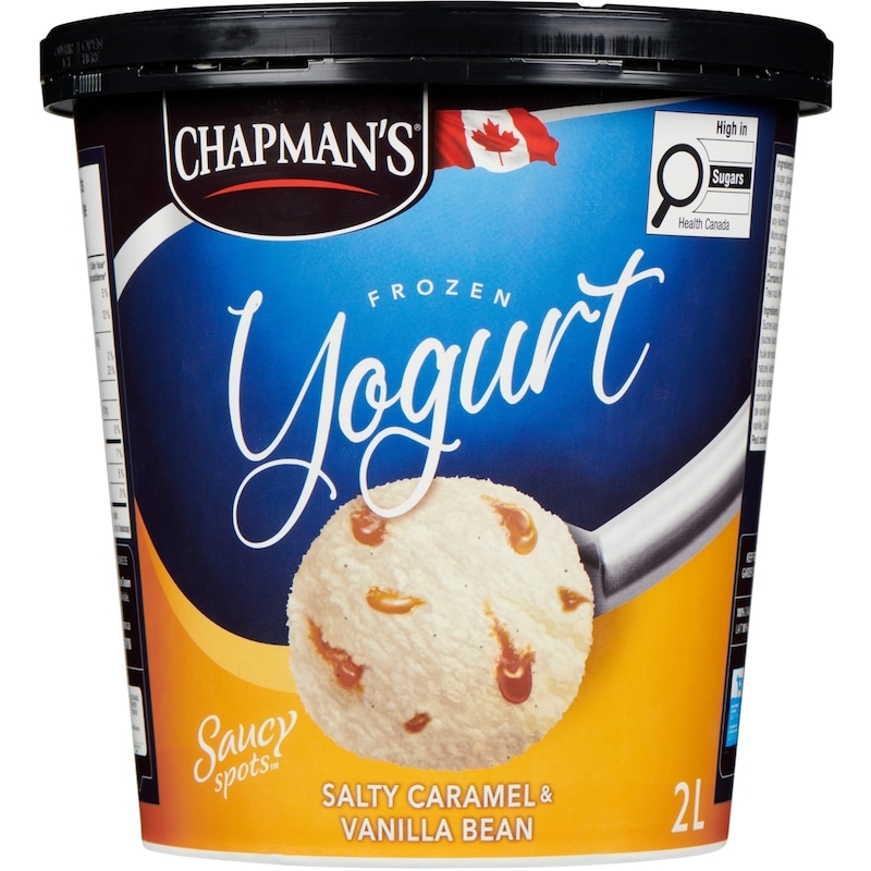 Frozen Yogurt Saucy Spots Salty Caramel & Vanilla Bean 