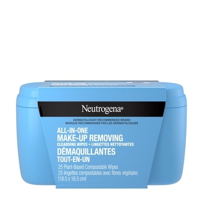 Neutrogena All-in-One Makeup Removing Cleansing Wipe 25 ea, $0.62/1ea