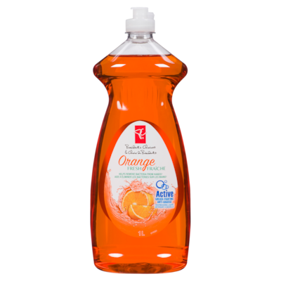 President's Choice Orange Fresh Grease-Fighting Dishwashing Liquid 1 l, $0.23/100ml