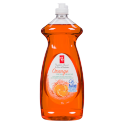 le Choix du Président Détergent à vaisselle liquide anti-graisse, orange fraîche 1 l, 0,20 $/100ml