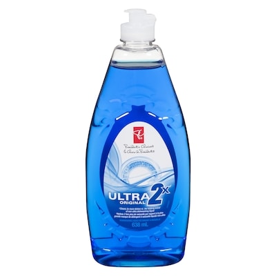 President's Choice Ultra 2X Original Scent Dishwashing Liquid 638 ml, $0.35/100ml
