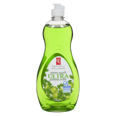 President's Choice Ultra Green Apple Dishwashing Liquid 739 ml, $0.51/100ml