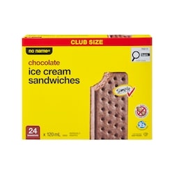 Sandwichs à la crème glacée au chocolat, format club
