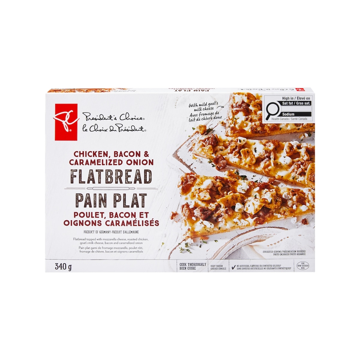 President's Choice Chicken, Bacon, and Caramelized Onion Flatbread