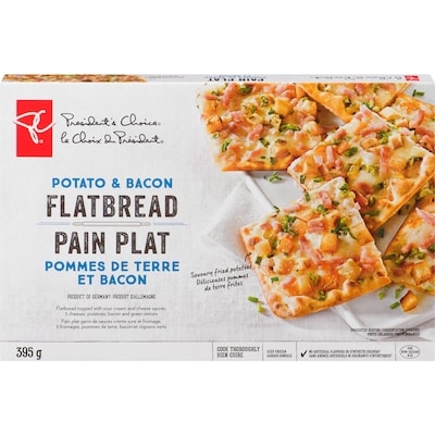 President's Choice Potato and Bacon Flatbread 395 g, $1.47/100g