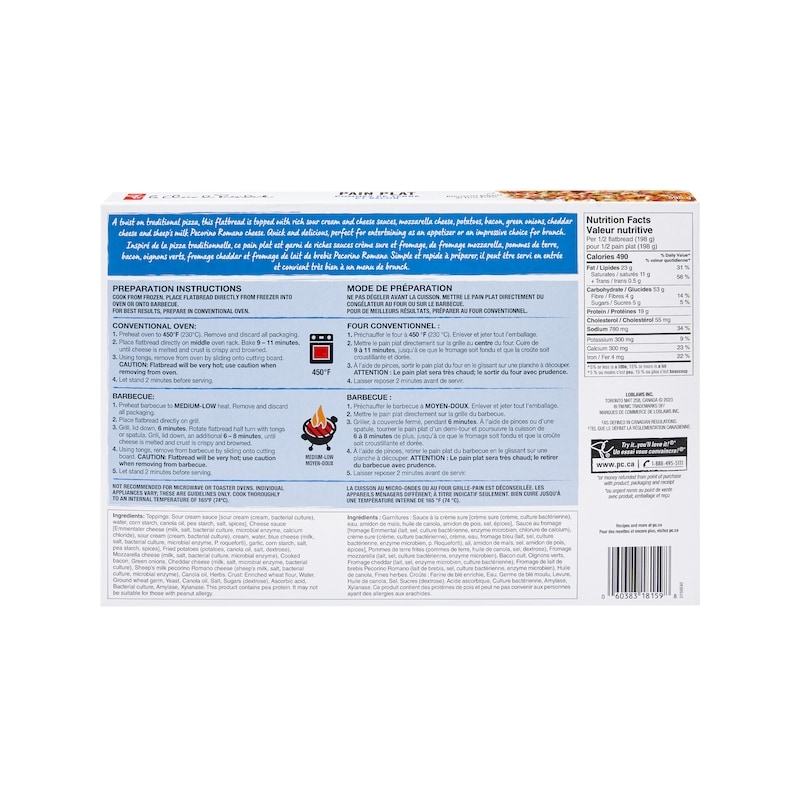 Potato and Bacon Flatbread