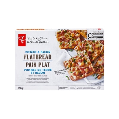 le Choix du Président Pain plat aux pommes de terre et au bacon 395 g, 1,14 $/100g