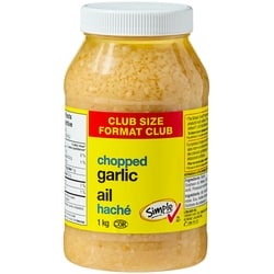 No Name Chopped Garlic 1 kg, $0.75/100g