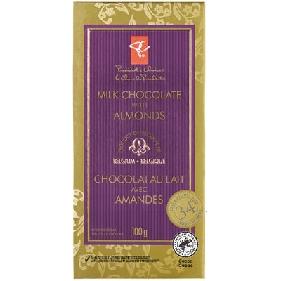 le Choix du Président Chocolat au lait avec amandes 100 g, 3,99 $/100g