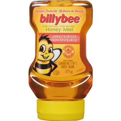 Billy Bee Miel Blanc Liquide 375 g, 1,87 $/100g