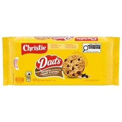 Christie Dads, Oatmeal Chocolate Chip Cookies 305 g, $1.80/100g