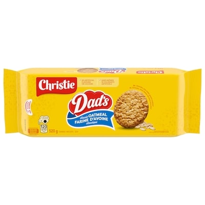 Christie Dads Oatmeal Cookies 520 g, $1.34/100g