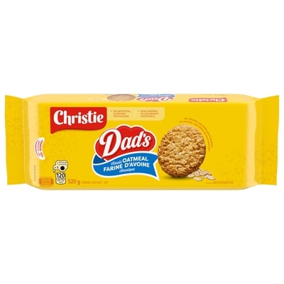 Christie Dads Farine Davoine Biscuits 520 g, 1,15 $/100g