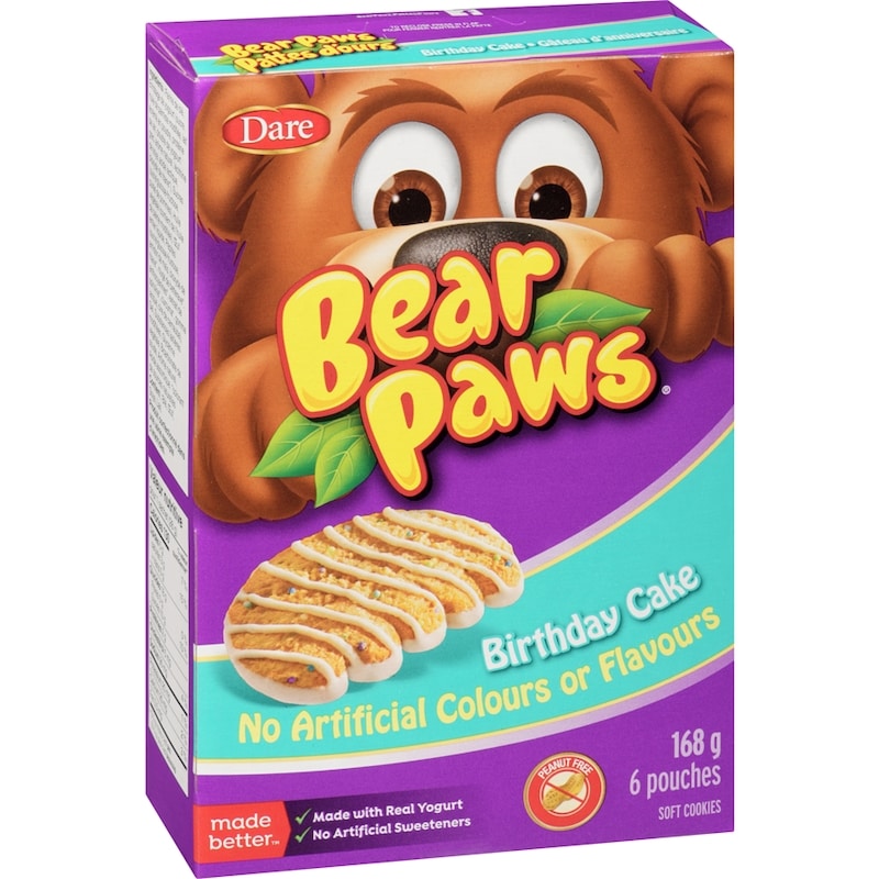Bear Paws Birthday Cake Cookies