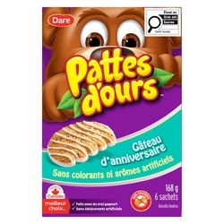 Dare Biscuits Pattes d’ours Gâteau d’anniversaire 168 g, 3,27 $/100g