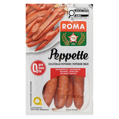 Roma Pepperettes 250 g, $2.80/100g