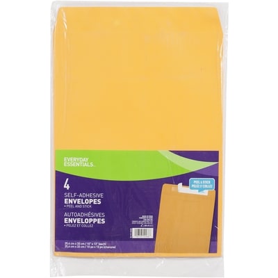 Everyday Essentials Enveloppes Kraft, 10 x 13 po 1 ea, 2,00 $/1ch