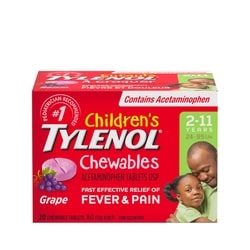 Children's Chewables Fever & Pain 160 mg Acetaminophen Tablets, Grape