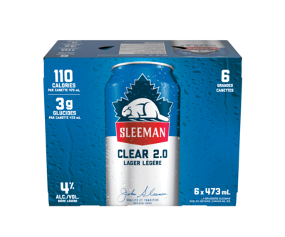 Sleemans Lager légère (Pièce d’identité requise au moment du ramassage) 6x473.0 ml, 3,90 $/100ml