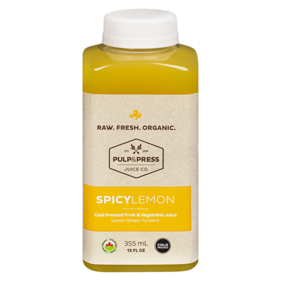 Pulp and Press & Press Juice, Spicy Lemon   355 ml, $1.97/100ml