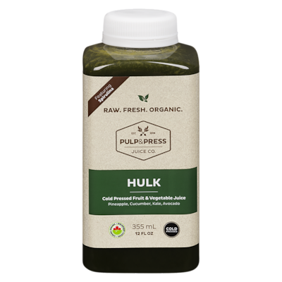 Pulp and Press Pup & Press Juice, Hulk 355 ml, $1.97/100ml