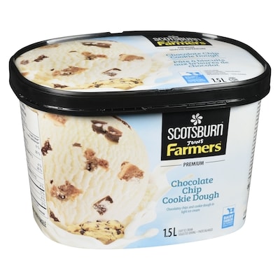 Premium Chocolate Chip Cookie Dough Ice Cream 