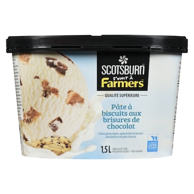 Crème glacée à la pâte à biscuits aux brisures de chocolat Scotsburn