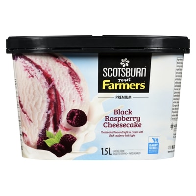 Premium Black Raspberry Cheesecake Ice Cream