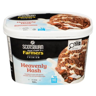 Scotsburn Premium Heavenly Hash Ice Cream    1.5 l, $0.55/100ml