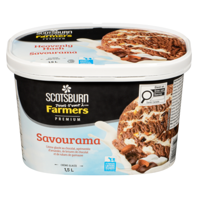 Scotsburn Crème glacée au savourama Scotsburn 1.5 l, 0,55 $/100ml