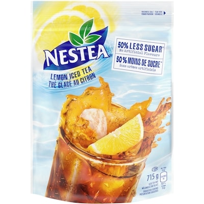 Nestea Lemon Iced Tea With 50% Less Sugar 715 g, $1.12/100g