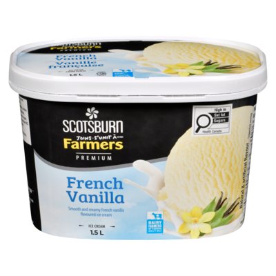 Scotsburn Premium French Vanilla Ice Cream    1.5 l, $0.47/100ml