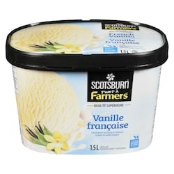 Scotsburn Crème glacée à la vanille française Scotsburn 1.5 l, 0,27 $/100ml