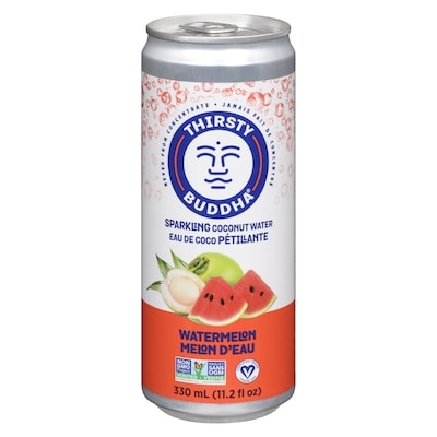 Thirsty Buddha Sparkling Coconut Water, Watermelon 330 ml, $0.69/100ml