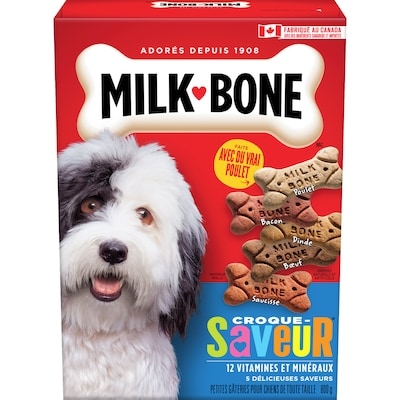Milk-Bone Croque-saveur biscuits petits 800 g, 0,62 $/100g