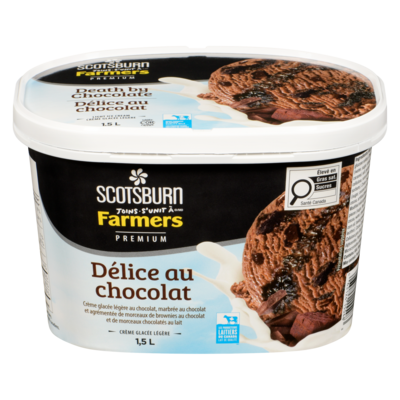 Scotsburn Crème glacée Death by chocolate Scotsburn 1.5 l, 0,55 $/100ml