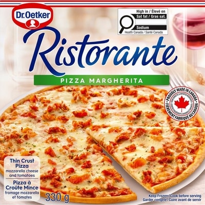 Dr Oetker Ristorante Thin Crust Margarita Pizza 330 g, $1.21/100g