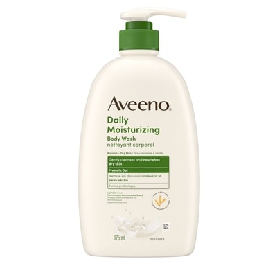 Aveeno Nettoyant corporel hydratant quotidien 975 ml, 1,60 $/100ml
