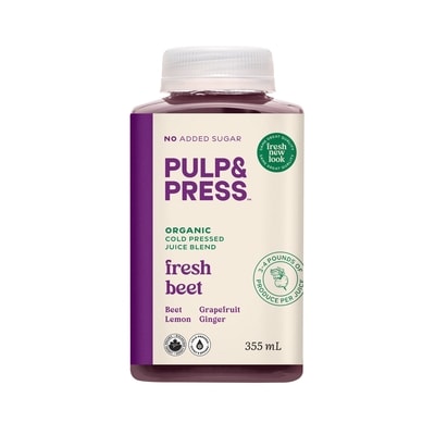 Pulp and Press Fruit & Vegetable Juice Rinse & Rebeet 355 ml, $2.25/100ml