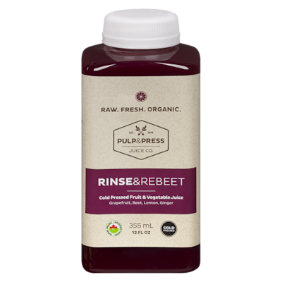 Pulp and Press Juice Co. Jus de Fruits & Légumes Pressés à Froid Belle Bette 355 ml, 1,77 $/100ml
