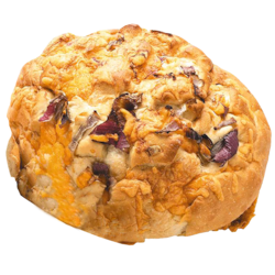 null Pain au levain, oignons et fromage, tranché 675 g, 0,86 $/100g