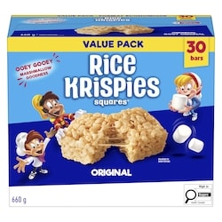 Rice Krispies Krispies Squares Bars, Original Jumbo Pack 30 Bars