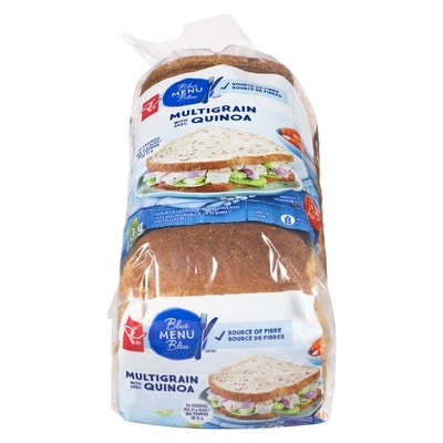 PC Blue Menu Multigrain Loaf With Quinoa 450 g, $1.11/100g
