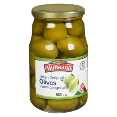 Molisana Cerignola Olives Green 580 g, $1.21/100g
